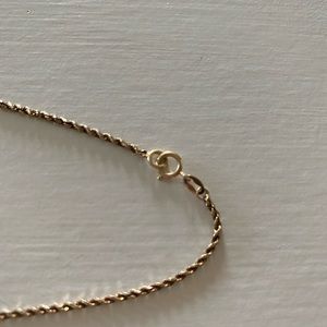 1.5 mm solid yg rope chain